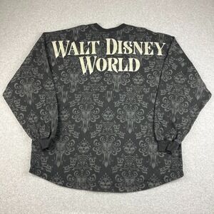 Walt Disney World Spirit Jersey Adult XL Haunted Mansion Glow In The Dark Black